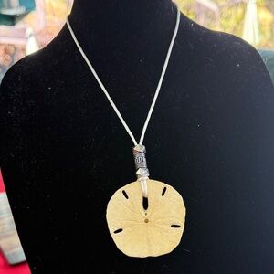 Elegant Sand Dollar Pendant Necklace